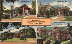 Worcester Polytechnic Institute Massachusetts Postcard Postcard