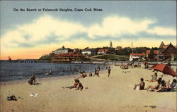 On the Beach at Falmouth Heights Postcard