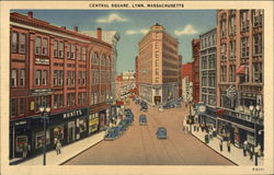 Central Square Lynn, MA Postcard Postcard