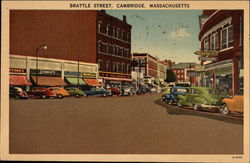 Brattle Street View Cambridge, MA Postcard Postcard