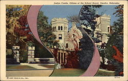 Joslyn Castle, Offices of the School Board Postcard