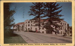Elizabeth Walters Hall, Girls' Dormitory, University of Wisconsin Postcard