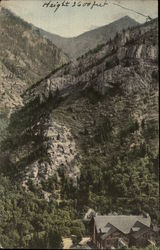 Looking South over the Hermitage, Ogden Canyon Utah Postcard Postcard