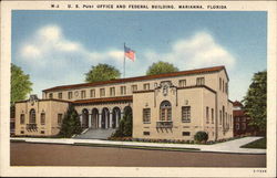 U.S. Post Office and Federal Building Marianna, FL Postcard Postcard