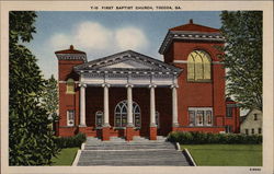 First Baptist Church Postcard