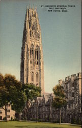 Harkness Memorial Tower, Yale University New Haven, CT Postcard Postcard