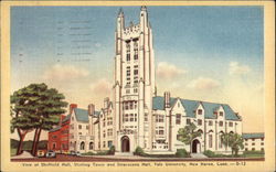 Yale University - Sheffield Hall, Sterling Tower and Strathcona Hall Postcard