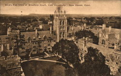 Bird's Eye View of Branford Court, Yale University Postcard