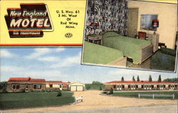 New England Motel Red Wing, MN Postcard Postcard