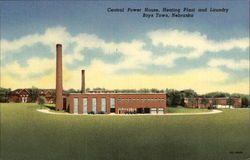 Central Power House, Heating Plant and Laundry Postcard