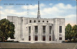 View of Naval Armory Postcard