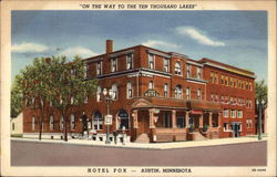 Hotel Fox Austin, MN Postcard Postcard