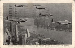 "Wings Over America" Army Postcard Postcard