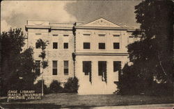 Case Library, Baker University Postcard