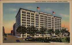 Santa Fe General Office Building Topeka, KS Postcard Postcard