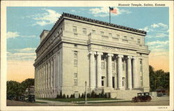 View of Masonic Temple Salina, KS Postcard Postcard