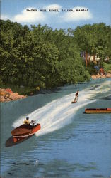 Smoky Hill River Salina, KS Postcard Postcard