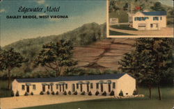 Edgewater Motel Gauley Bridge, WV Postcard Postcard