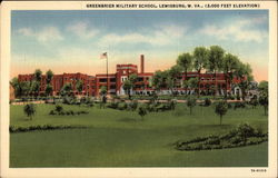 Greenbrier Military School, 2,000 feet elevation Postcard