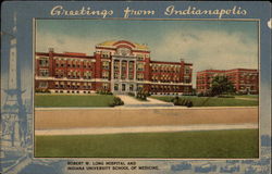 Robert W. Long Hospital and Indiana University School of Medicine Postcard