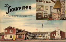 The Sandpiper San Diego, CA Postcard Postcard