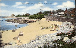 Old Garden Beach Rockport, MA Postcard Postcard