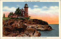 Light House Eagle Harbor, MI Postcard Postcard