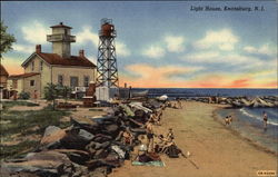 Light House Keansburg, NJ Postcard Postcard