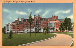 View of Hospital Building Postcard