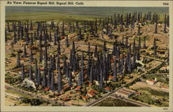 Aerial View Signal Hill, CA Postcard Postcard