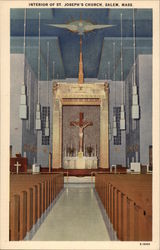 Interior of St. Joseph's Church Postcard
