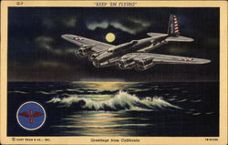 Keep 'Em Flying Postcard