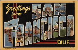 Greetings from San Francisco California Postcard Postcard