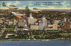 D.C. 1 - "Friendly Wings over Miami" Postcard
