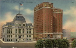 City Hall and Biltmore Hotel Postcard