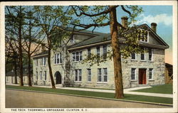The Tech, Thornwell Orphanage Clinton, SC Postcard Postcard
