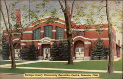 Portage County Community Recreation Centre Postcard