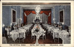 Hotel Fort Hayes - The Crystal Room Columbus, OH Postcard Postcard