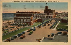 Pavilion and Convention Hall Asbury Park, NJ Postcard Postcard