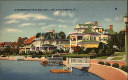 Edgemont Drive along Deal Lake Postcard