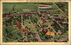 Ohio State University - Aerial View Postcard