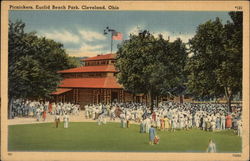 Euclid Beach Park - Picnickers Postcard