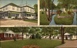 Del Haven Hotel and Cottages on U.S. 1 Postcard