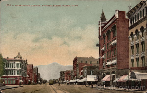 Washington Avenue, Looking North Ogden Utah