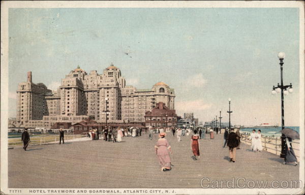 Hotel Traymore and Boardwalk Atlantic City New Jersey