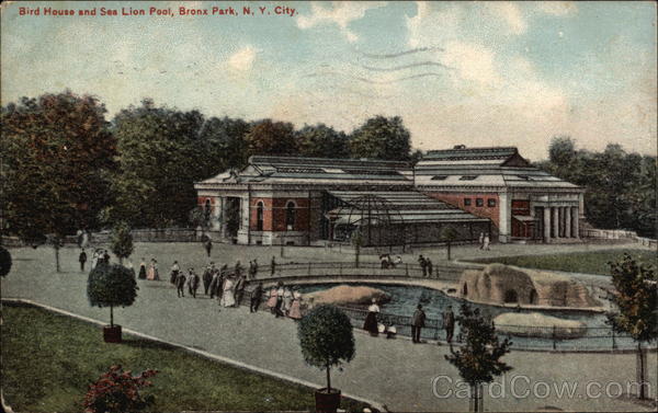 Bird House and Sea Lion Pool, Bronx Park New York