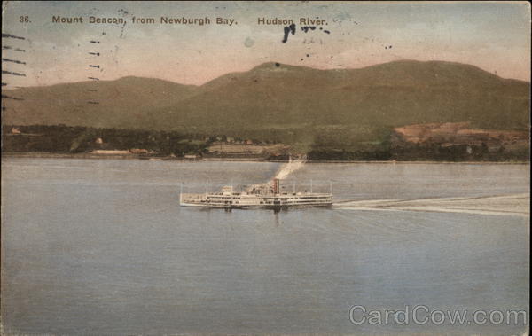 Mount Beacon from Newburgh Bay on the Hudson River New York
