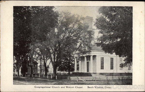 Congregational Church and Wolcott Chapel South Windsor Connecticut