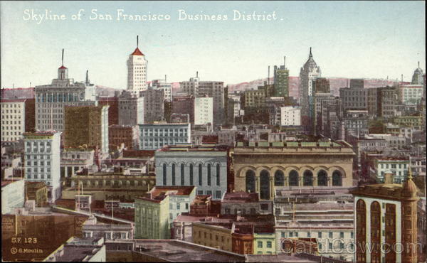 Skyline of Business District San Francisco California