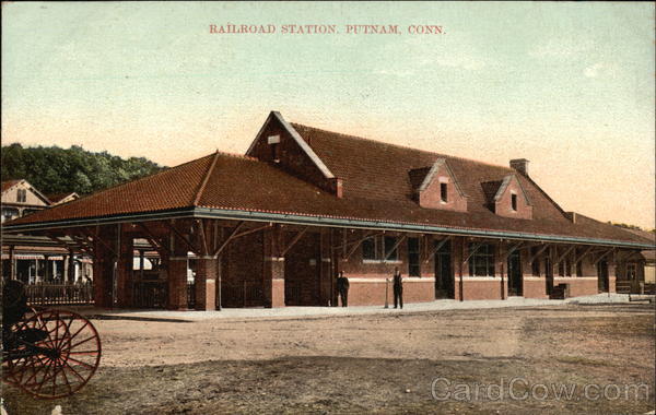 View of Railroad Station Putnam Connecticut